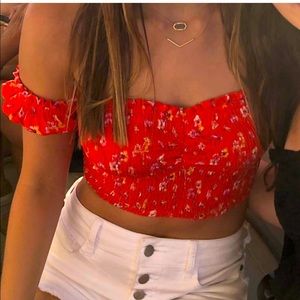 Cute crop top from boutique! Perfect for concerts, beach, or just fun pics!